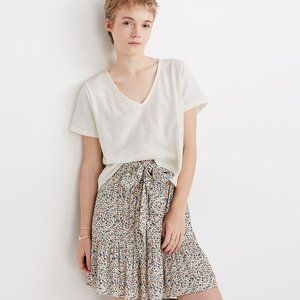 NEW Madewell Textured V-Neck Setlist Boxy Top